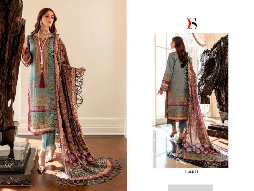 Firdous Queens Court 4 Pakistani Dress Material Catalog